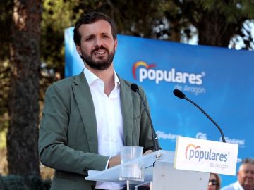 El presidente del PP, Pablo Casado