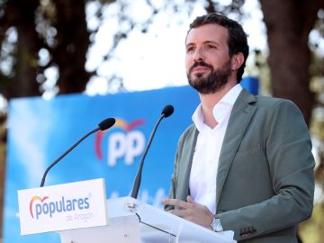 El presidente del PP, Pablo Casado