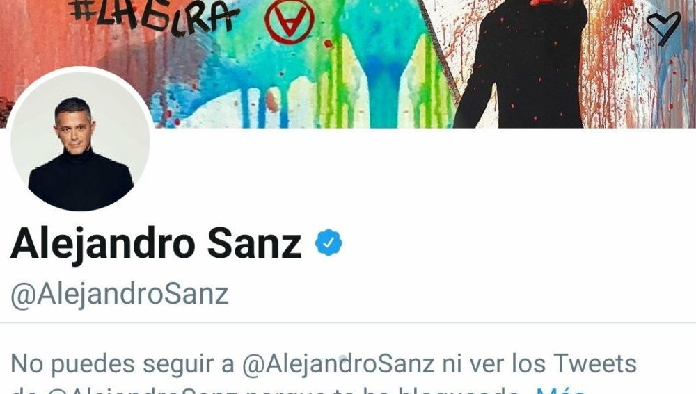 La captura de pantalla del bloqueo en Instagram