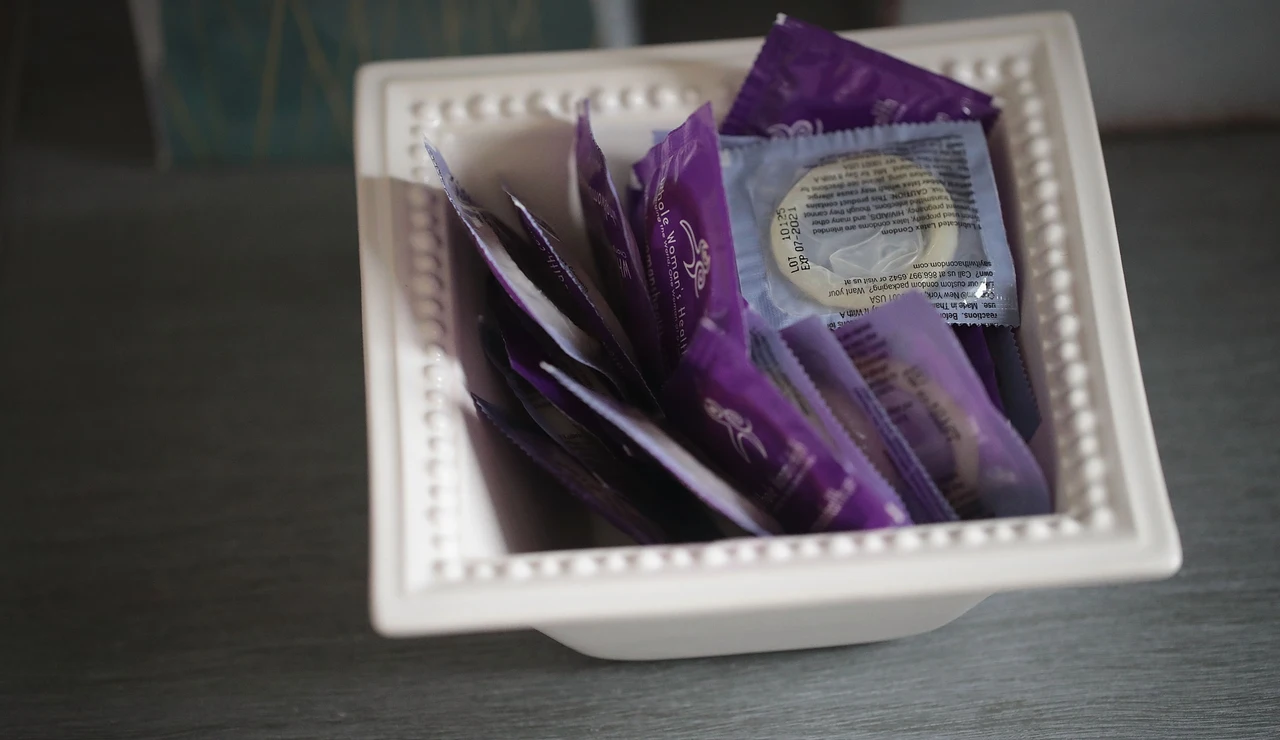 Imagen de archivo de preservativos