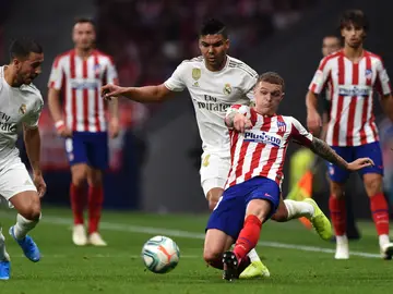 Casemiro en el derbi entre el Atlético de Madrid y Real Madrid Casemiro en el derbi entre el Atlético de Madrid y Real Madrid