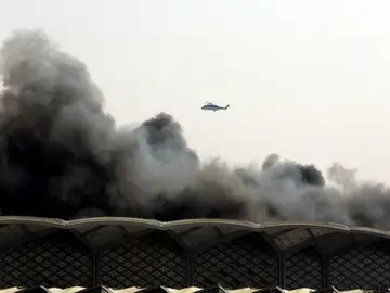 La estación de tren de Yeda del AVE a la Meca sufre un incendio La estación de tren de Yeda del AVE a la Meca sufre un incendio