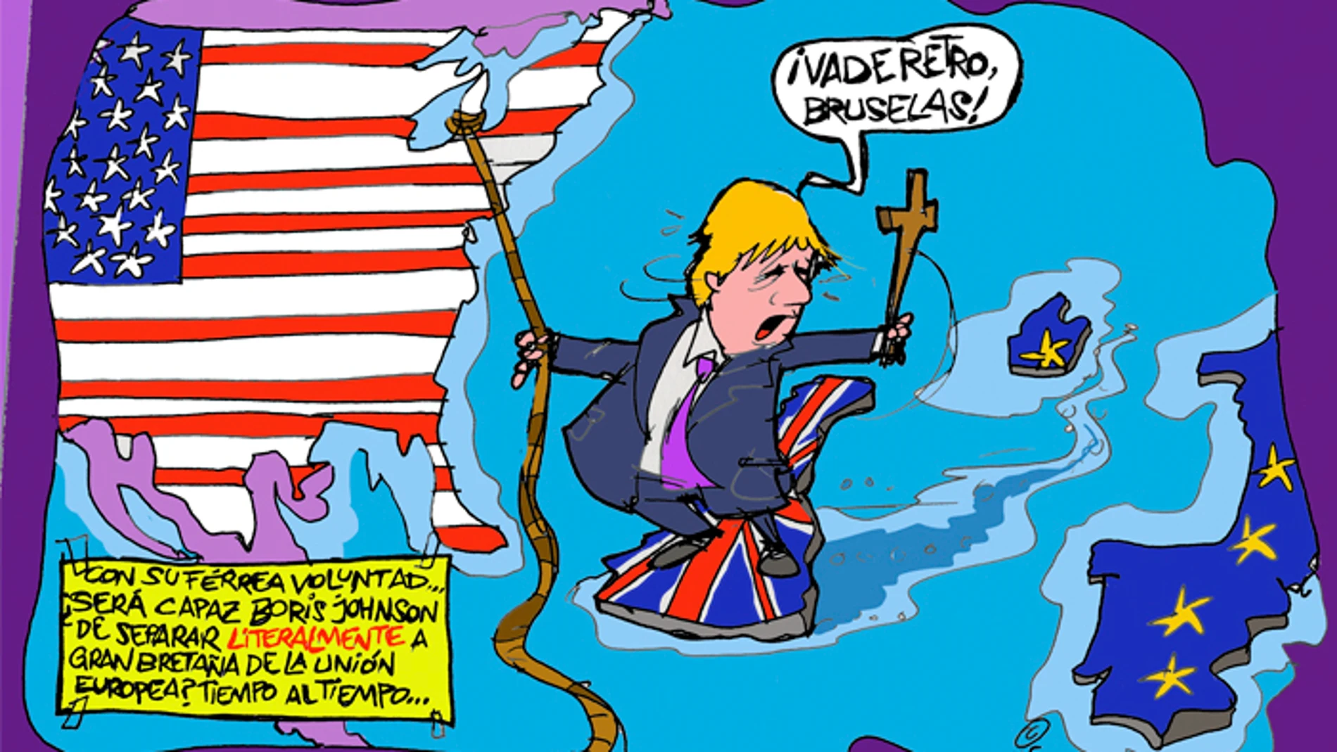 La viñeta de Alfredo Boto sobre Boris Johnson La viñeta de Alfredo Boto sobre Boris Johnson
