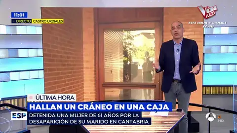 Hallan un cráneo en una caja caja