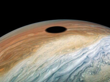 Sombra proyectada por Ío sobre Júpiter