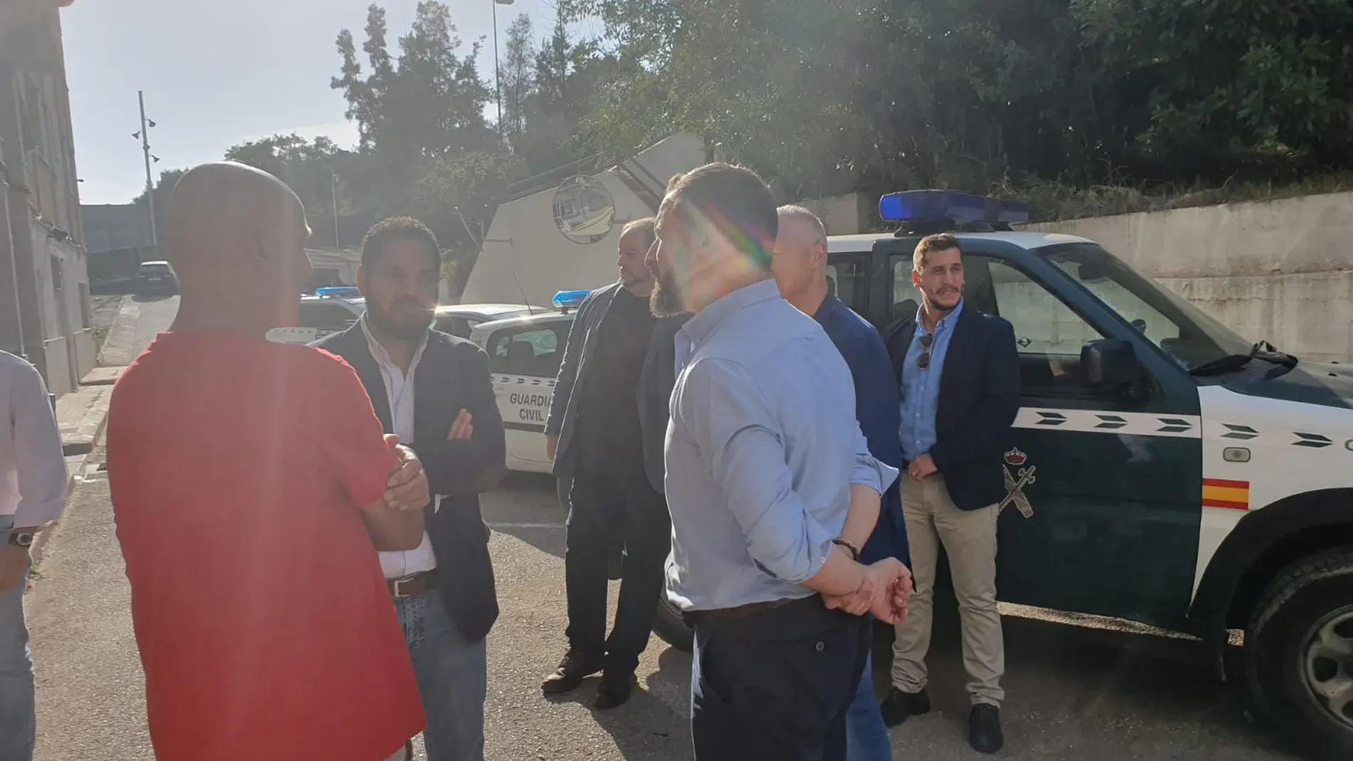 Santiago Abascal visita cuarteles de la Guardia Civil el 1-O Santiago Abascal visita cuarteles de la Guardia Civil el 1-O