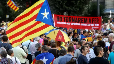 Imagen de la manifestación convocada por ANC en Barcelona bajo el lema: "Acabemos lo que empezamos. Ganemos la independencia" Imagen de la manifestación convocada por ANC en Barcelona bajo el lema: "Acabemos lo que empezamos. Ganemos la independencia"