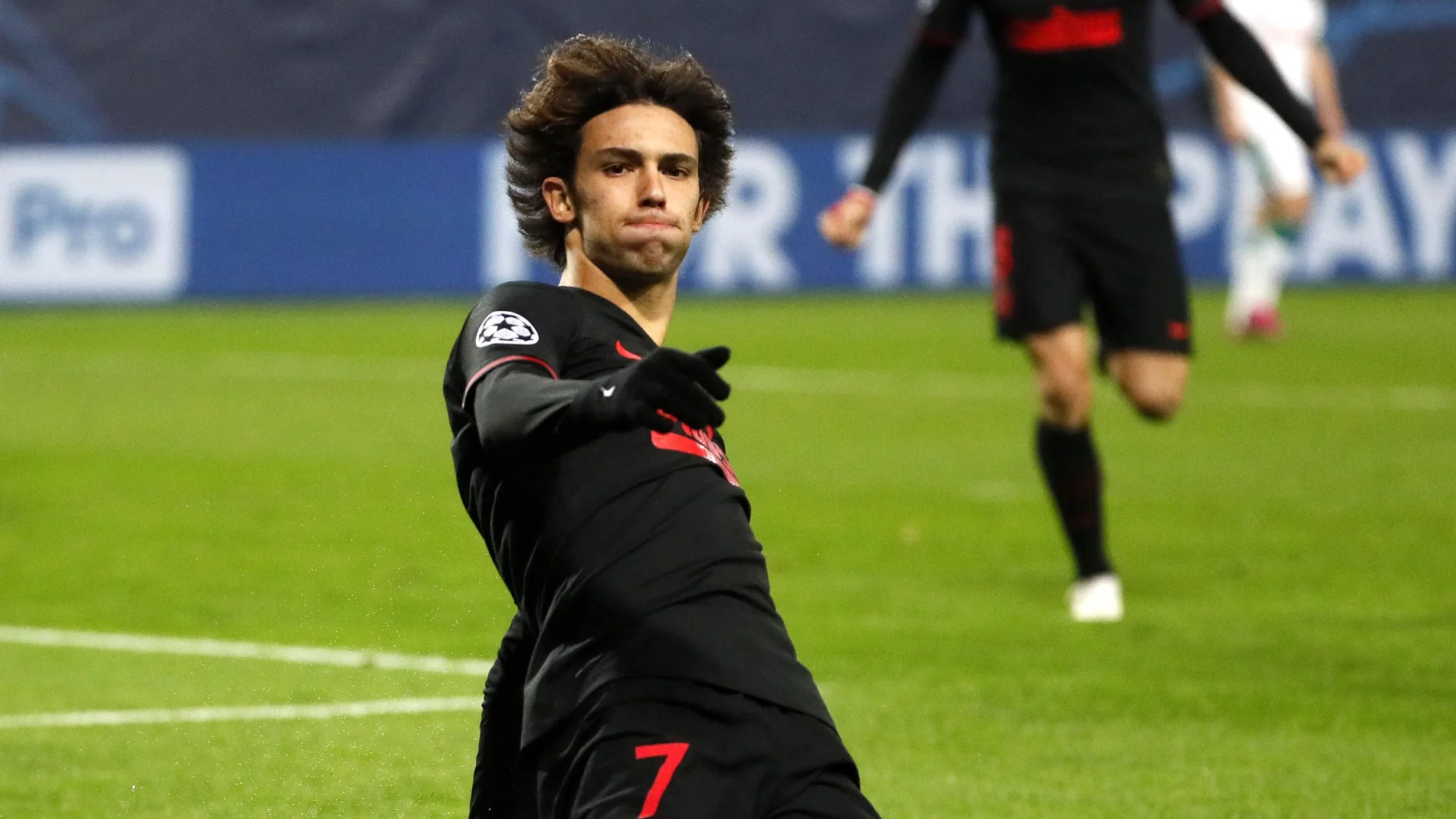 Joao Félix celebra su gol ante el Lokomotiv Joao Félix celebra su gol ante el Lokomotiv
