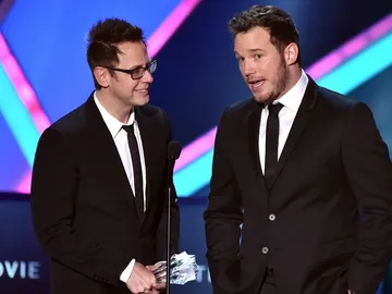 James Gunn y Chris Pratt James Gunn y Chris Pratt