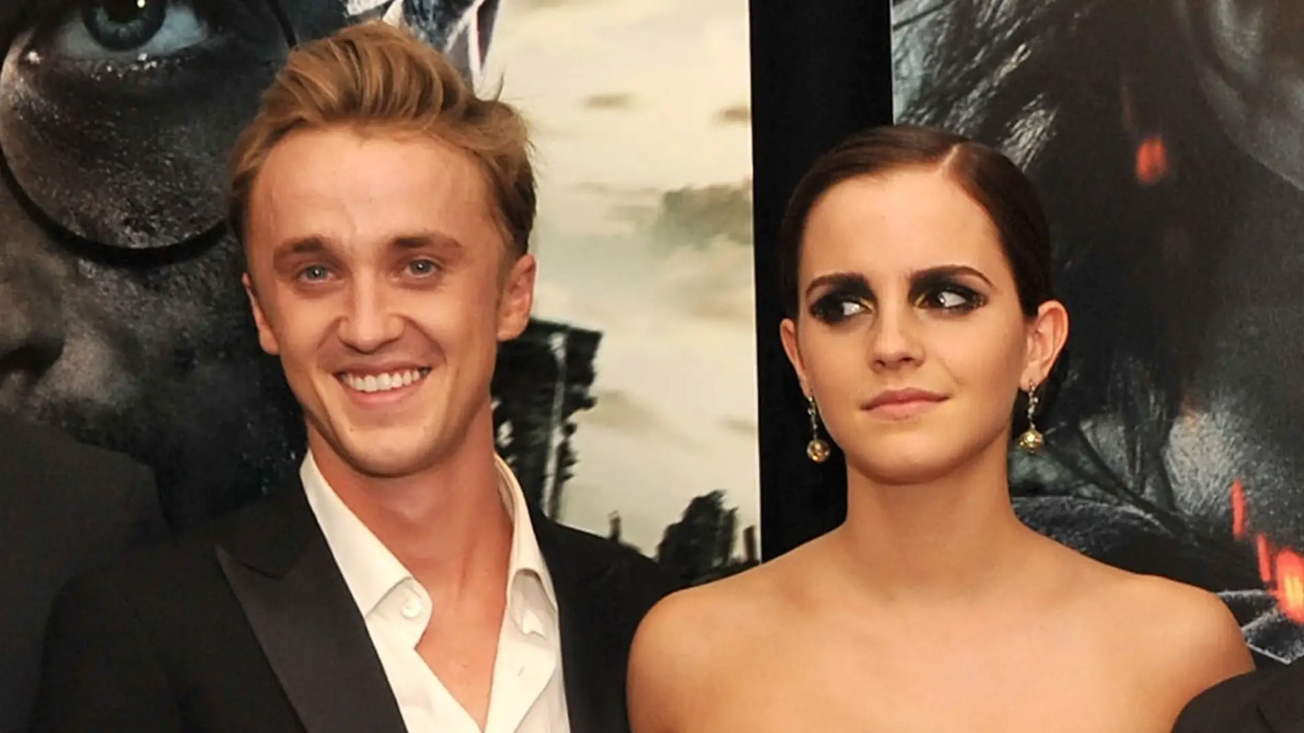 Tom Felton (Draco Malfoy) y Emma Watson (Hermione Grander), actores de 'Harry Potter'