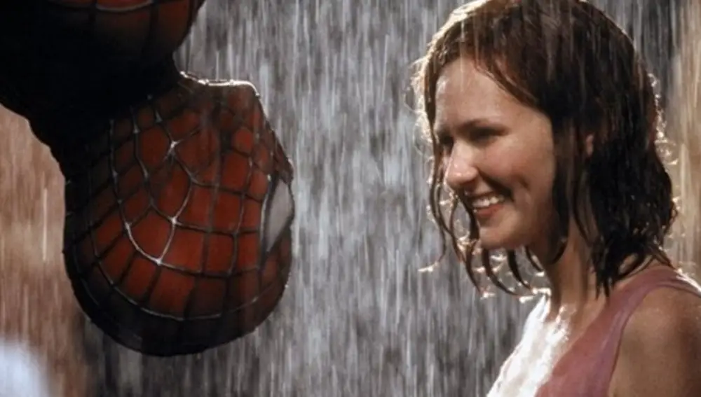 Kirsten Dunst en 'SpiderMan' con Tobey Maguire