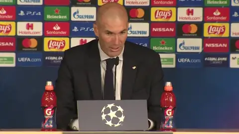 Zidane asegura que los dos goles del Brujas son "de risa" Zidane asegura que los dos goles del Brujas son "de risa"