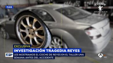 La fotografía del coche de Reyes antes del accidente que podría explicar por qué se produjo el impacto