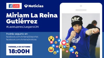 Facebook Live con Miriam La Reina Gutiérrez