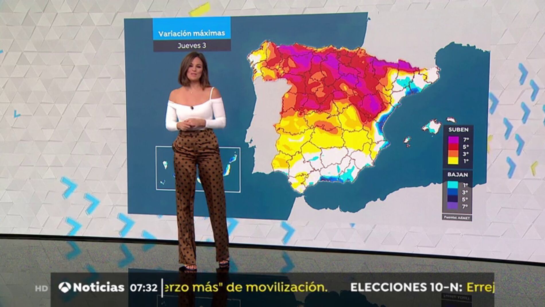 La previsi&oacute;n del tiempo con Mercedes Mart&iacute;n