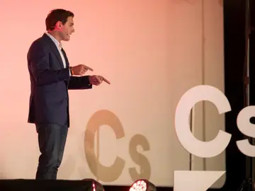 Albert Rivera durante el mitin de este sábado Albert Rivera durante el mitin de este sábado