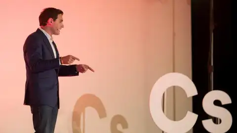 Albert Rivera durante el mitin de este sábado Albert Rivera durante el mitin de este sábado
