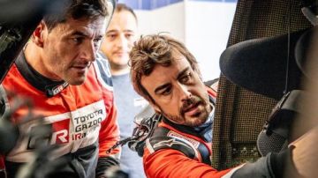 Fernando Alonso tras la primera etapa del rally de Marruecos