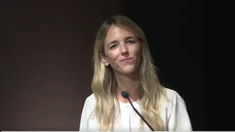 Cayetana Álvarez de Toledo durante el acto de este sábado Cayetana Álvarez de Toledo durante el acto de este sábado
