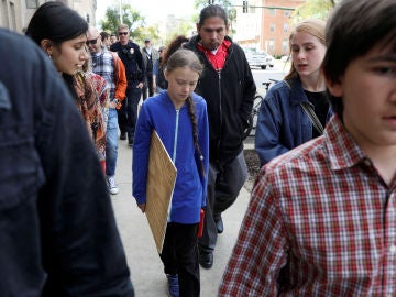 Greta Thunberg en Iowa, Estados Unidos