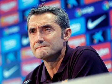 Ernesto Valverde, en la rueda de prensa previa al partido ante el Sevilla