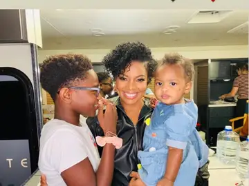 La mujer, la hija y el hijo de Dwyane Wade La mujer, la hija y el hijo de Dwyane Wade