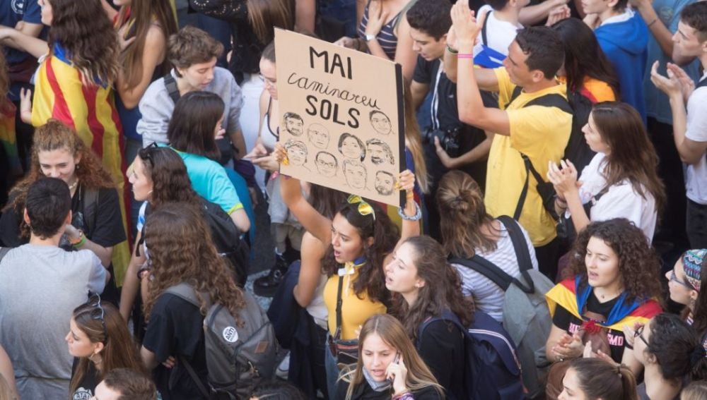 Protestas en Cataluña