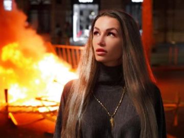'Selfies' durante los disturbios