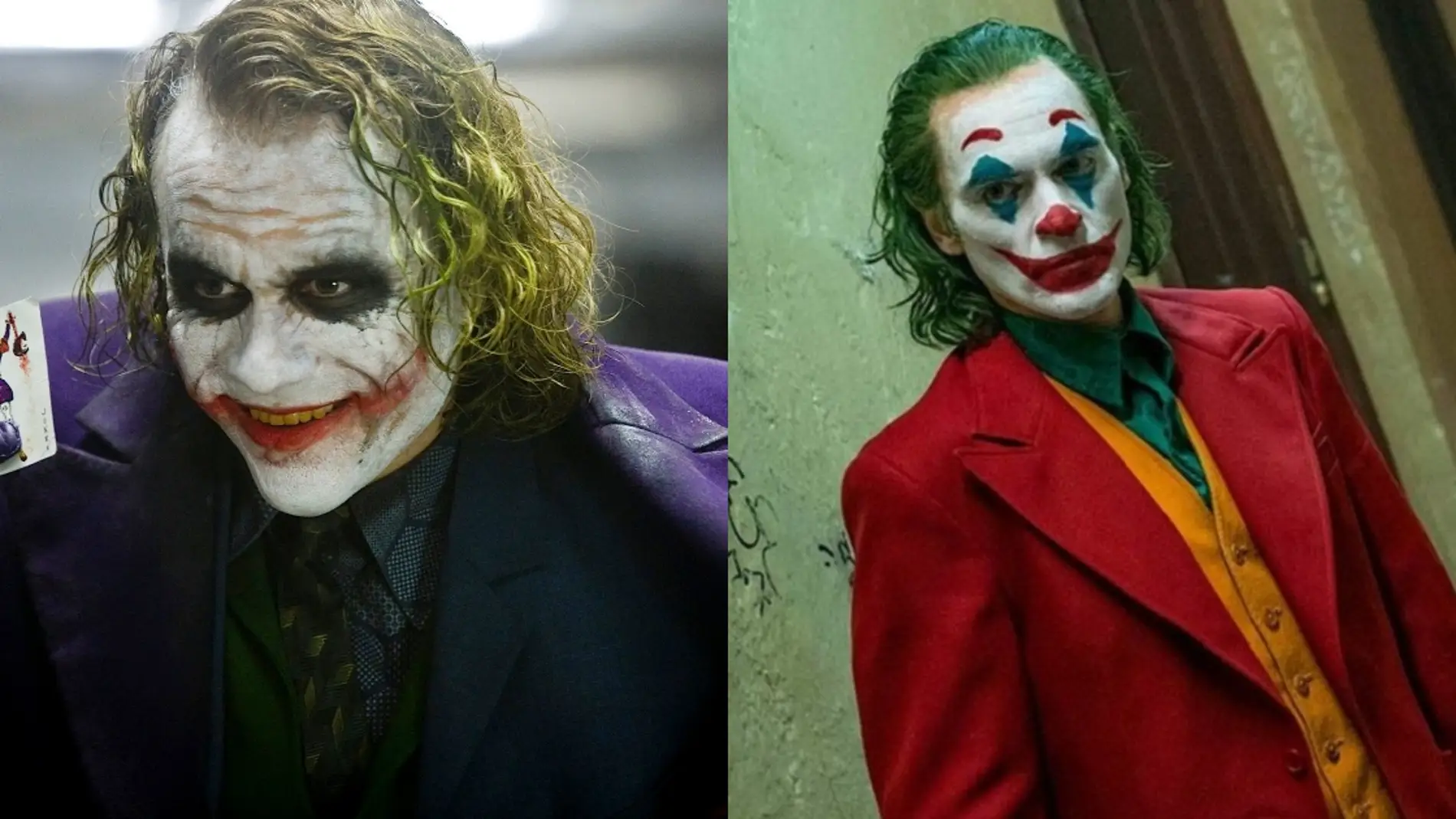 Heath Ledger y Joaquin Phoenix como el Joker