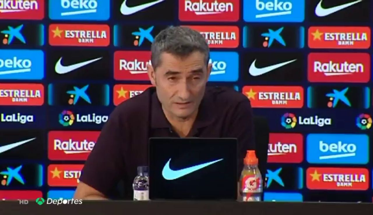 Valverde, sobre la sentencia del 'procés': "El club ha hecho un comunicado en el que estamos todos representados" Valverde, sobre la sentencia del 'procés': "El club ha hecho un comunicado en el que estamos todos representados"