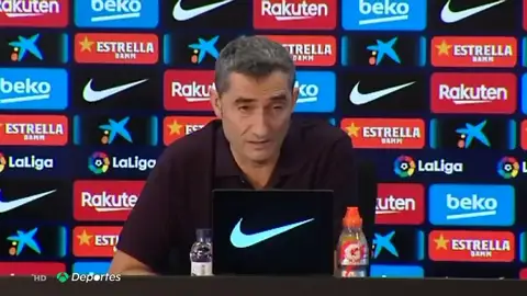 Valverde, sobre la sentencia del 'procés': "El club ha hecho un comunicado en el que estamos todos representados" Valverde, sobre la sentencia del 'procés': "El club ha hecho un comunicado en el que estamos todos representados"