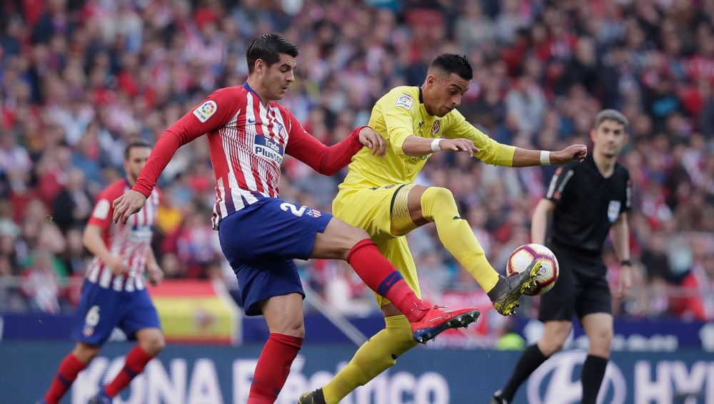 Partido entre el Atlético de Madrid y el Villarreal