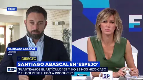 El líder de Vox, Santiago Abascal. Abascal
