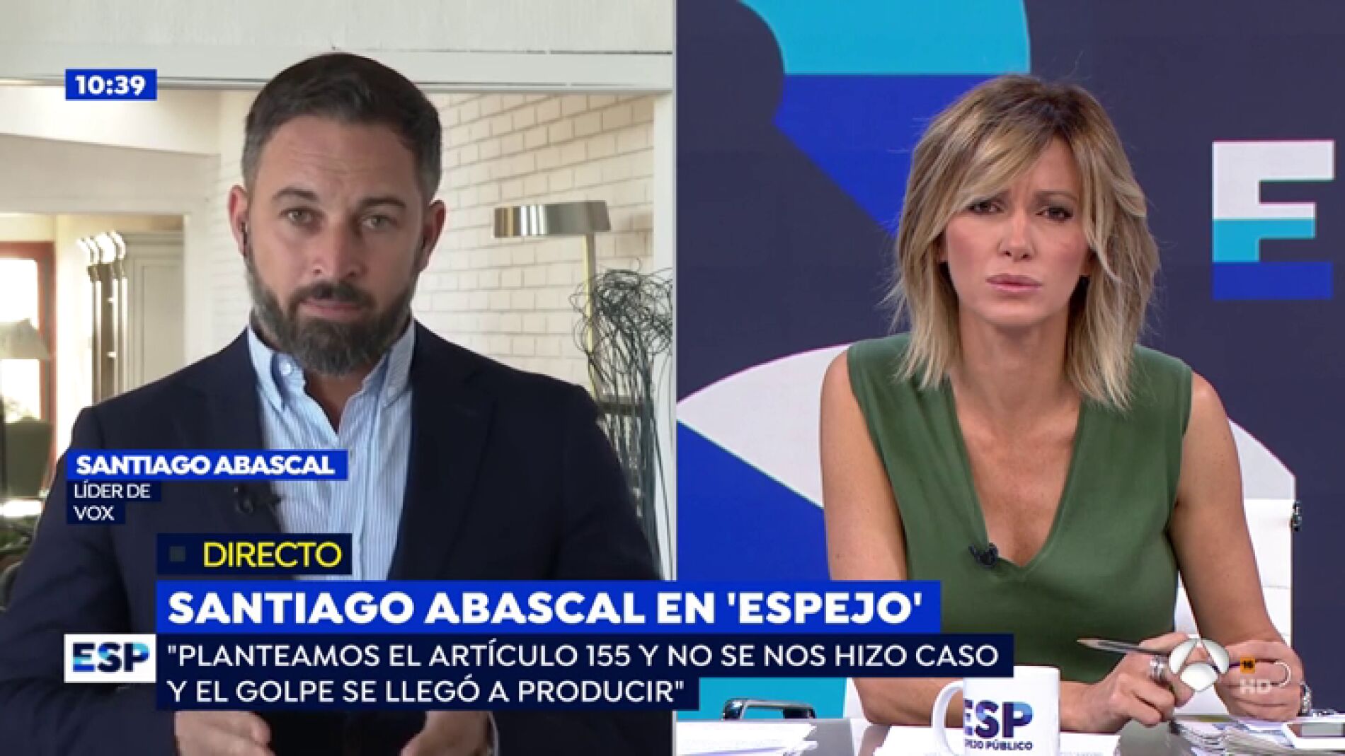 El l&iacute;der de Vox, Santiago Abascal.