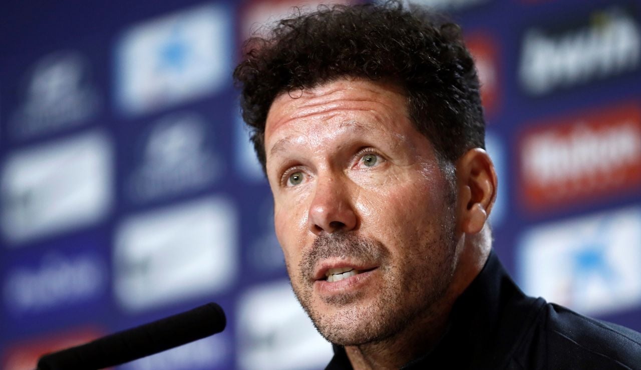 Simeone, en rueda de prensa Simeone, en rueda de prensa