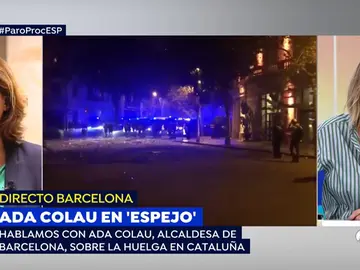 Ada Colau: "Se han unido a la protesta en Barcelona grupos de ultraderecha muy agresivos y violentos" Ada Colau: "Se han unido a la protesta en Barcelona grupos de ultraderecha muy agresivos y violentos"
