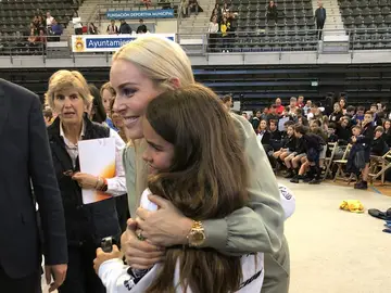 María Martín-Granazo junto con Lindsey Vonn María Martín-Granazo junto con Lindsey Vonn