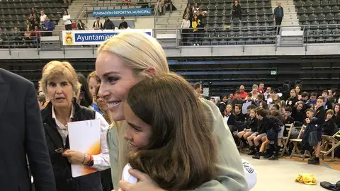 María Martín-Granazo junto con Lindsey Vonn María Martín-Granazo junto con Lindsey Vonn