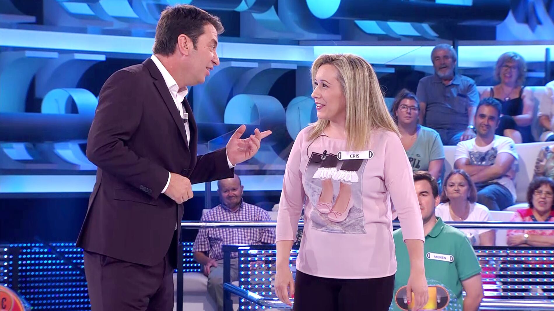 "&iexcl;Lo que son los prejuicios!", el asombro de Arturo Valls ante el gusto musical de una concursante de '&iexcl;Ahora caigo!'