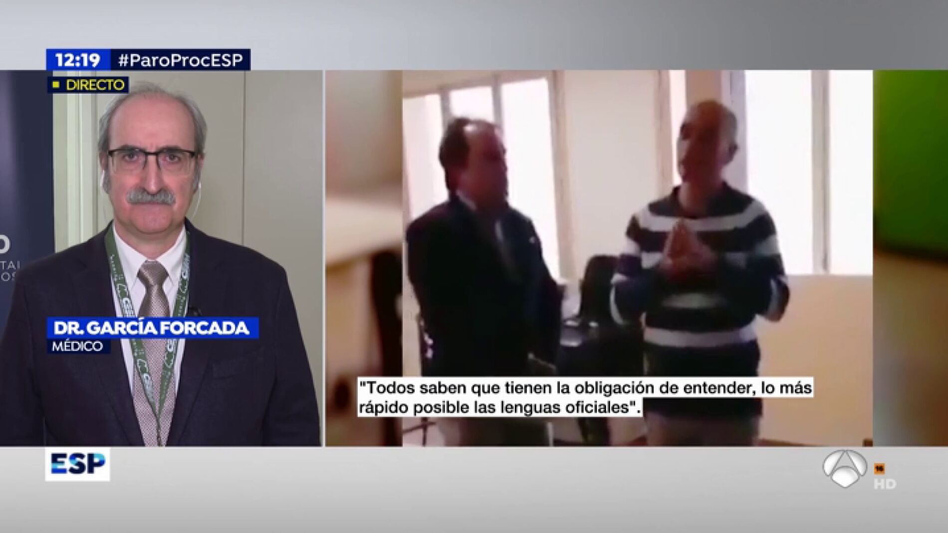 Un m&eacute;dico denuncia que los sanitarios catalanes proclamen el independentismo