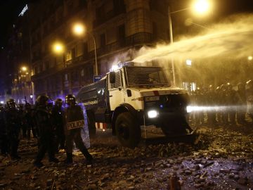 Quinta noche de protestas en Barcelona 
