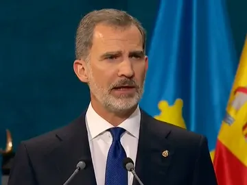 El Rey Felipe pronuncia su discurso en los Premios Princesa de Asturias El Rey Felipe pronuncia su discurso en los Premios Princesa de Asturias