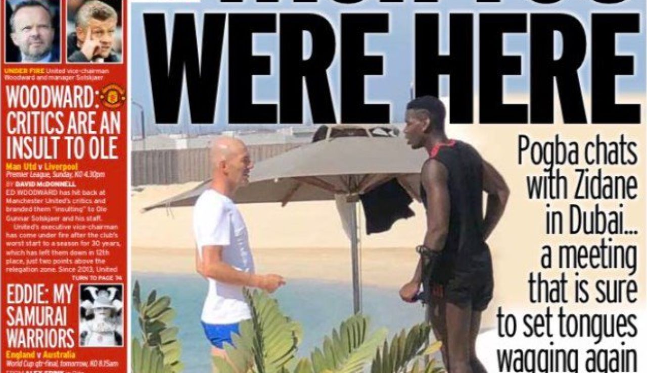 Portada del Mirror Sport Portada del Mirror Sport