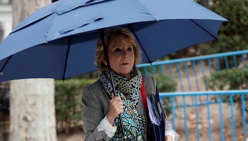 La expresidenta madrileña y exdirigente del PP de Madrid Esperanza Aguirre