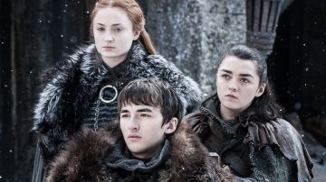 Sansa, Bran y Arya Stark en 'Juego de Tronos'