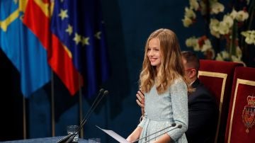 La Princesa Leonor en su primer discurso en los Premios Príncipe Asturias La Princesa Leonor en su primer discurso en los Premios Príncipe Asturias