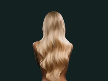 Mujer rubia de espaldas Mujer rubia de espaldas