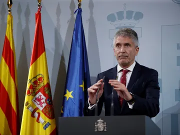 Fernando Grande-Marlaska ante los medios Fernando Grande-Marlaska ante los medios