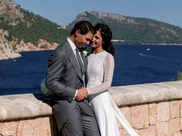 Rafa Nadal y Xisca Perelló, durante su boda