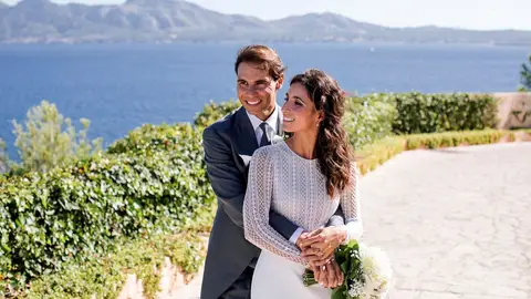 Rafa Nadal y Xisca Perelló, durante su boda Rafa Nadal y Xisca Perelló, durante su boda